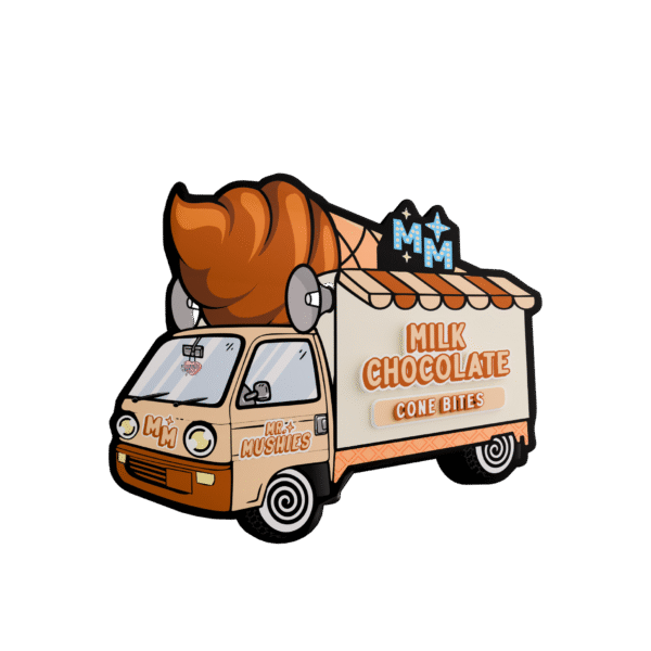 Mr. Mushies Milk Chocolate Cones – 2000mg psilocybin-infused chocolate cone treats