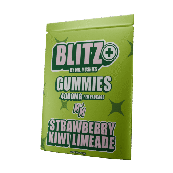 Mr. Mushies BLITZ Strawberry Kiwi Limeade edible with 2000mg infusion