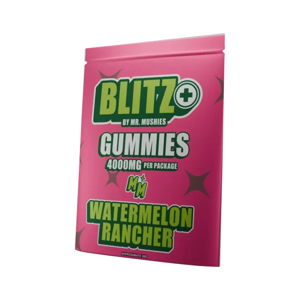 Fruity and potent – Mr. Mushies BLITZ Strawberry Kiwi Limeade