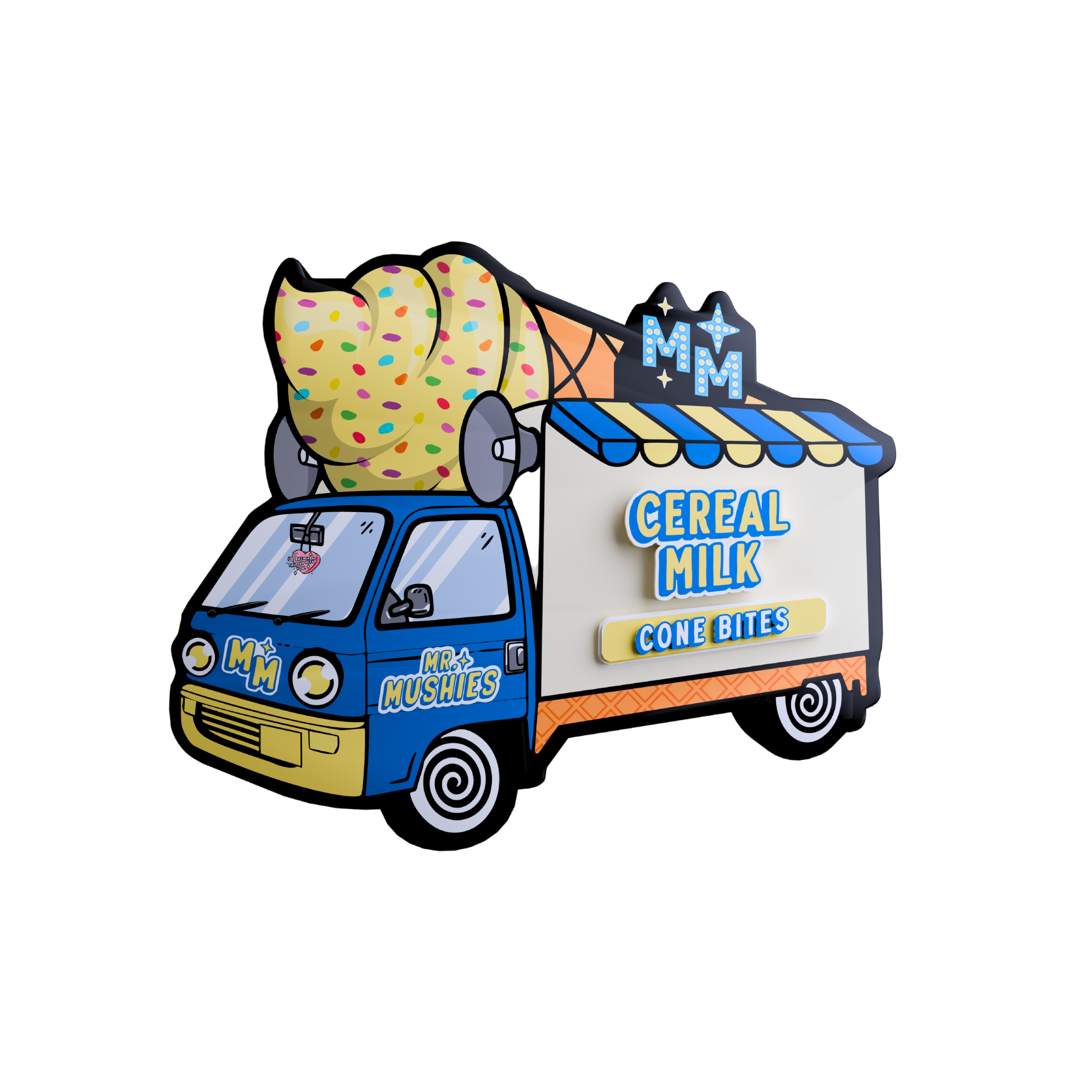 Mr. Mushies Cereal Milk Cones – Psilocybin-infused cereal milk flavored chocolate cones (2000mg)