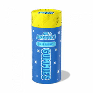 Mr. Mushies Blue Slushie Gummy Tubes – psychedelic edibles with blue raspberry slush flavor