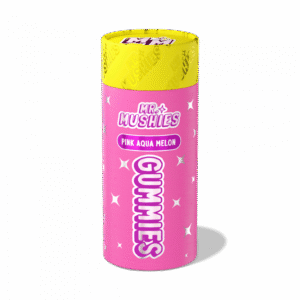 Mr. Mushies Pink Aqua Melon Gummy Tubes – psychedelic watermelon-infused edibles