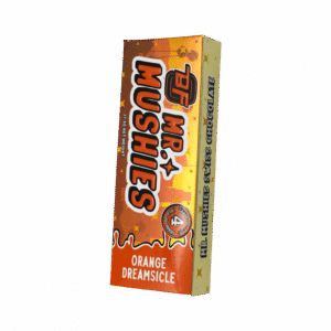 Mr. Mushies ORANGE CREAMSICLE chocolate bar infused with orange and vanilla flavors and psilocybin mushrooms