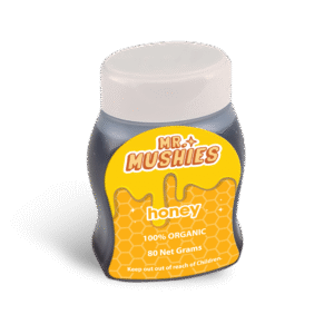 Mr. Mushies Honey jar – 100% organic psilocybin-infused raw honey, 80g
